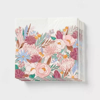 Pink Mermaid Lunch Napkin 30ct
