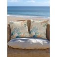 thumbnail image 4 of Outdoor Pillow Waterproof 1 Pack, Beige Beach Coastal Patio Throw Pillows for Couch Bed Sofa with Insert, Summer Nautical Coral Shell Botanical Decorative Travel/Reading/Camping Pillow Set 18x18 Inch, 4 of 8
