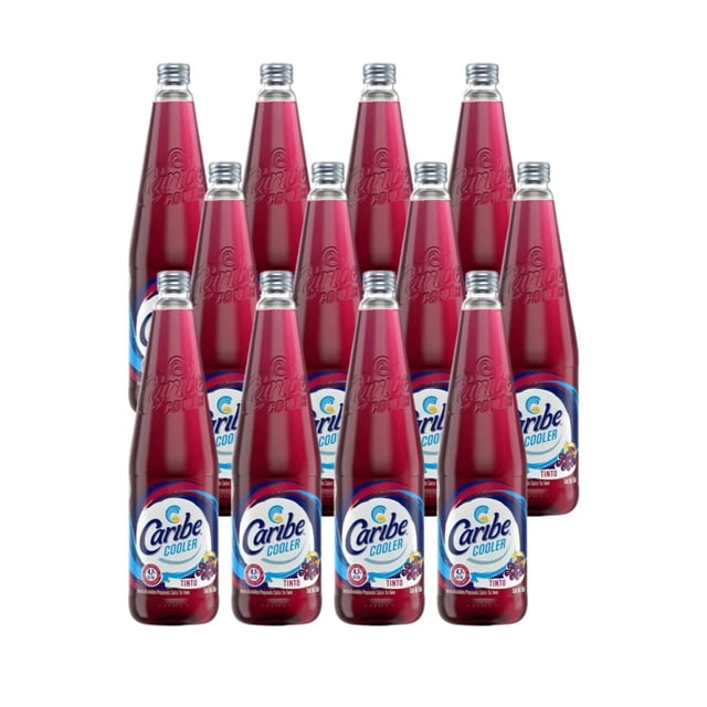 Pack de 12 Licor Caribe Cooler Tinto 750 ml