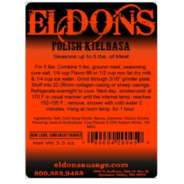 Polish Kielbasa Sausage Seasoning Spice Seasons 5 lbs of Meat 9045