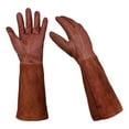 thumbnail image 2 of Guantes de soldadura Sharpla Cuero de PU Tubo largo Multiusos para aparejador Horno, 2 of 8