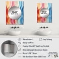 thumbnail image 4 of Designart "Delirium of Straight Lines in Op Art III" Modern Mirror Wall Decor - Modern Multi-Color Abstract Large Mirror For Wall Art Decor - 32" x 24" Inch, 4 of 5