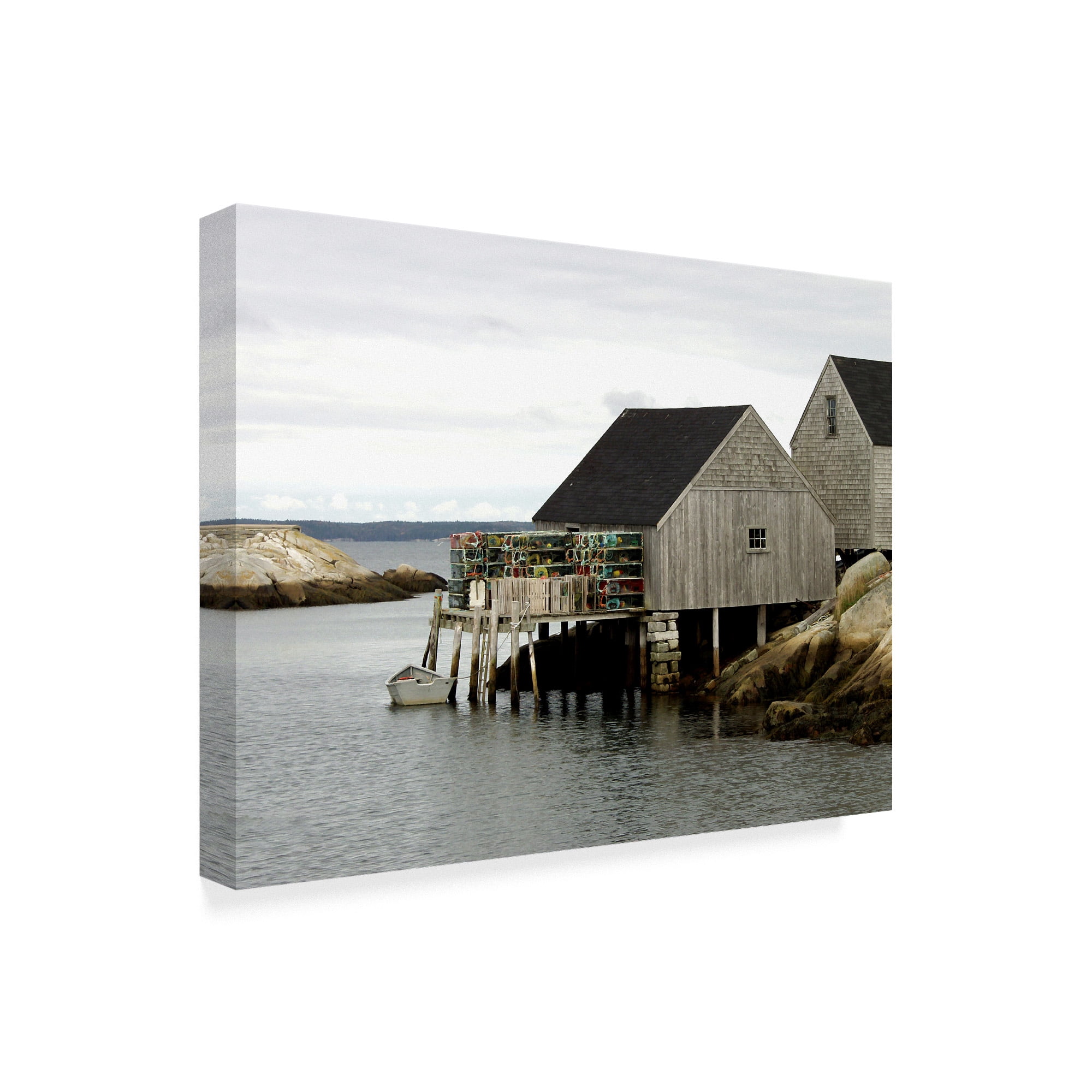 Trademark Fine Art 'Peggys Cove, Ns' Canvas Art by J.D. Mcfarlan