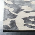 thumbnail image 5 of SAFAVIEH Dip Dye Jennie Distressed Wool Area Rug, Beige/Charcoal, 5' x 8', 5 of 12