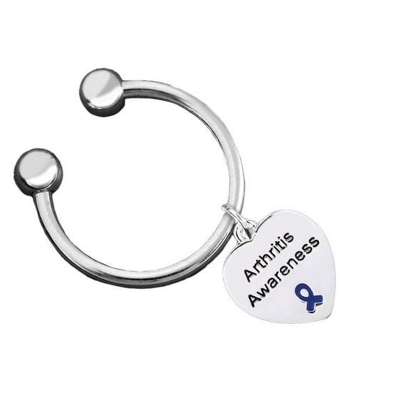 Arthritis Awareness Heart Charm Key Chains