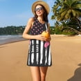 thumbnail image 3 of KLL Ribbon Breast Cancer Awareness Pattern Womens Summer Dresses 2025,Loose Round Neck Sleeveless Sundresses Tank Dresses with Pockets, 3 of 7