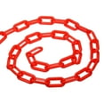 thumbnail image 1 of Unique Bargains 0.3' Diameter 5Ft Length Plastic Chain Barrier Safety Link Chain Stanchion for Crowd Control, Red, 1 of 5