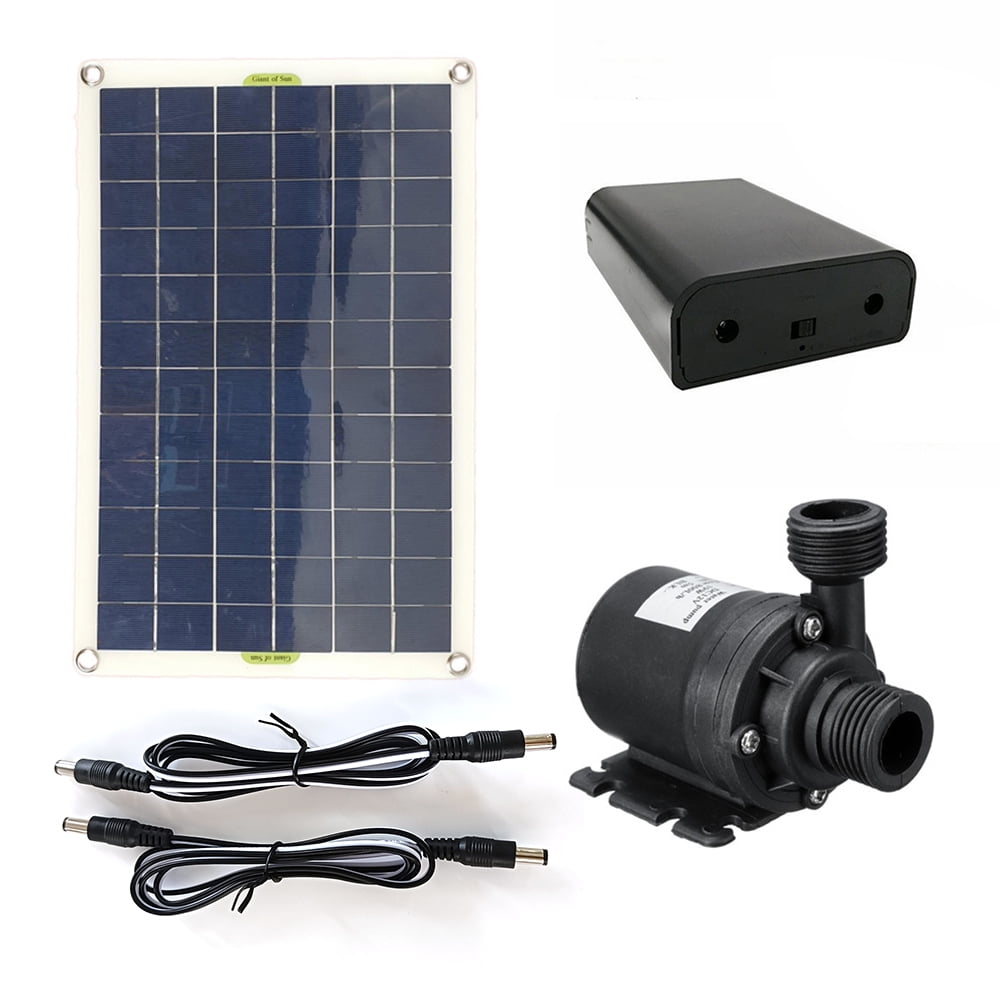 50W 800L/H DC 12V Low Noise Brushless Solar Water Pump Kit for Pool