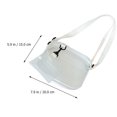 thumbnail image 3 of 1 bolso bandolera transparente de gelatina, bolso de hombro individual (transparente), 3 of 7