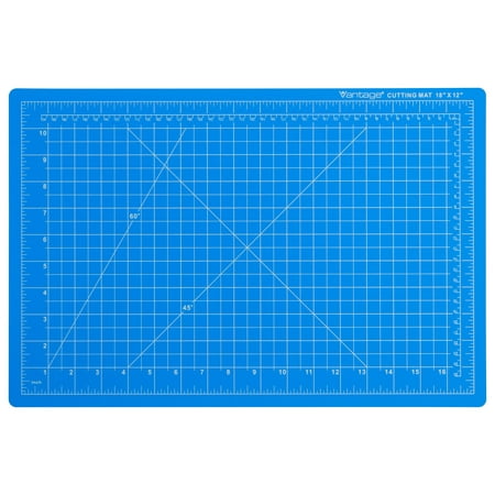 UPC: 0076769106918 | Dahle Vantage 10691 Self-Healing Cutting Mat 12 x18 1/2 Grid Perfect for Crafts & Sewing Blue