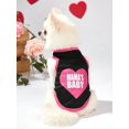 thumbnail image 1 of Michel M 1pc Pet Dog & Cat Universal Vest With Lovely Heart Print In Pink & White, 1 of 4