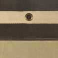 thumbnail image 6 of LR Home Medium Bordered Indoor Square Pouf, Gray/Brown, 20" x 20" x 20", 6 of 7