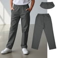 thumbnail image 4 of Boys Uniform Pants Pants Kids Dress Pants With Pockets Straight Pants Gray Pants For Boys Back To School Clothes For Boys Cute Clothes For Boys 10-11 Years, 4 of 5
