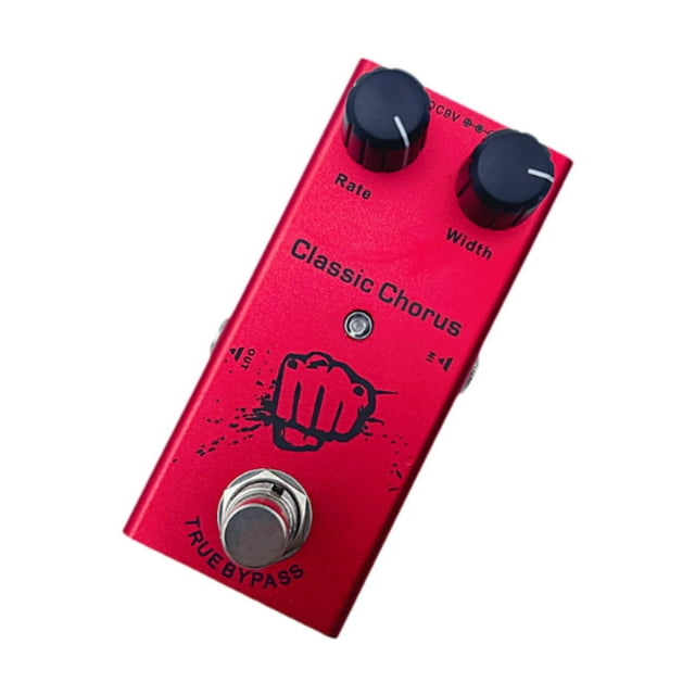 Bunblic Electric Guitar Effects Pedal DC 9V True Bypass Metal Fittings Electric Guitar Effector for Practice Performance Concert Show Chorus