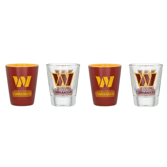 Washington Commanders Four-Pack Shot Glass Set