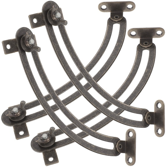 OUNONA 4-Pack Soft Close Cabinet Door Hinges with Lid Support, Easy Installation for Cupboards, Cabinets, and Furniture
