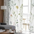 thumbnail image 4 of Spring Wildflowers Sheer Curtains 84 Inches Long 2 Panels Set, Window Sheer Curtains for Living Room/Bedroom, Rustic Botanical Floral Light Filtering Rod Pocket Curtain 52'' x 84'' x 2, 4 of 7