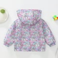 thumbnail image 3 of Mepaouo Toddler Jacket Boys Girls Waterproof Windbreaker Kids Cute Outerwear Fall Coat with Zipper Pink 18-24 Months, 3 of 6