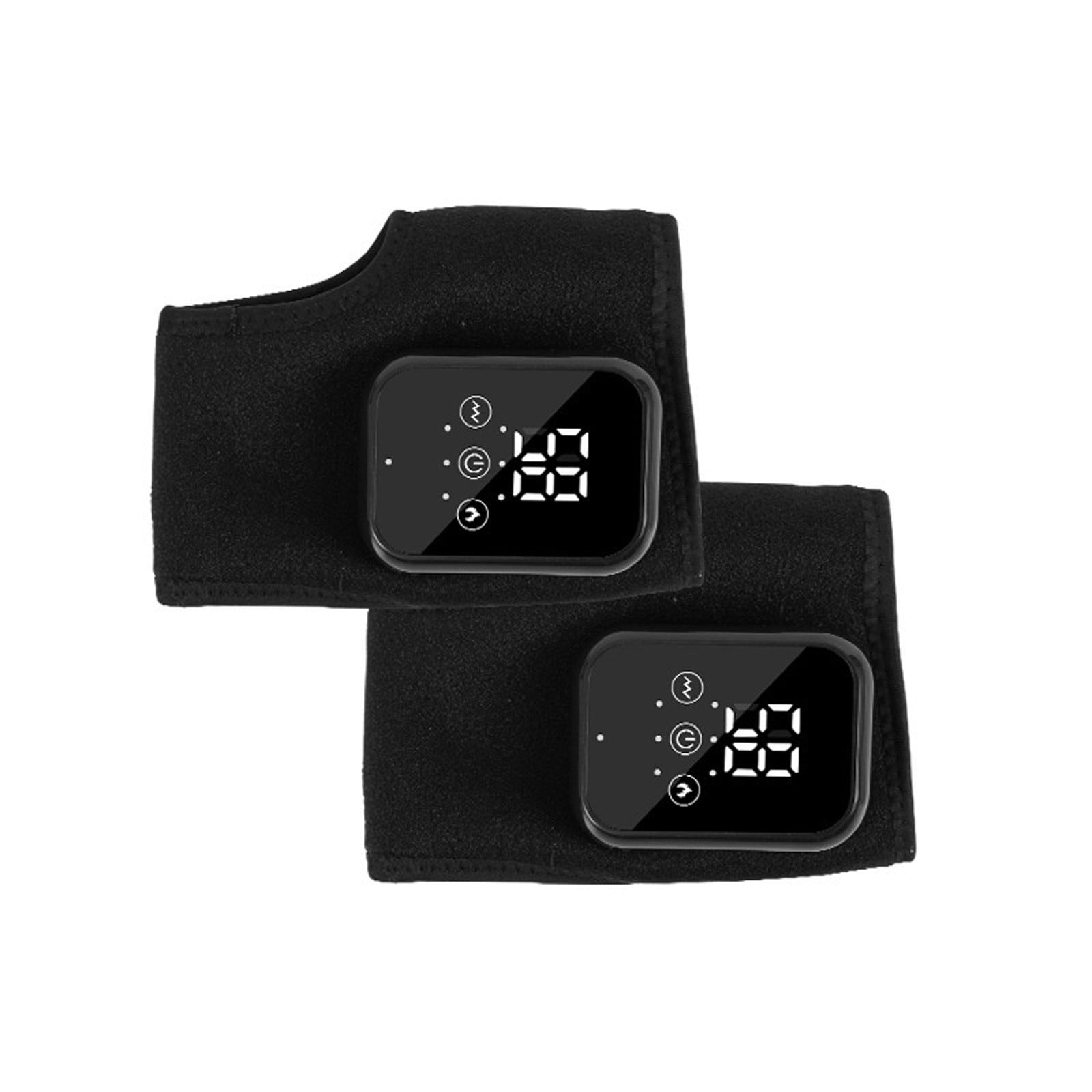 Lunxisen 6 Pcs Foot Massager, Wireless Portable Triple Method Heated Ankle Wrap with Vibration Modes.