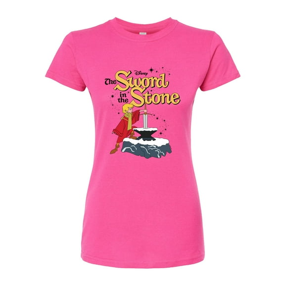 Disney - The Sword And The Stone - Original Logo - Juniors Fitted Graphic T-Shirt