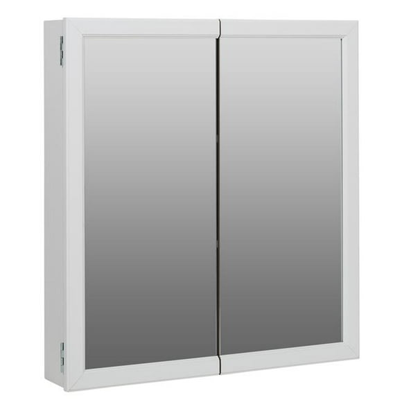 Zenna Home Armoire à Pharmacie & Miroir avec Étagères Ajustables, Blanc