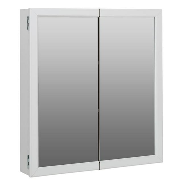 Zenna Home Armoire à Pharmacie et Miroir avec Tablettes Ajustables, Blanc