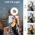 thumbnail image 4 of USB Rechargeable Selfie Ring Light Universal Dimmable Mobile Phone Lens LED Ring Fill Lamp Selfie Light For Smartphone Vlog, 4 of 11