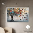thumbnail image 5 of Tree of Fluttering Colors Canvas Colorful Tree Art by Art Remedy, White Frame, 54" x 36", 5 of 7