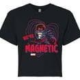 thumbnail image 3 of Marvel X-Men - Valentine Were Magnetic - Juniors Cropped Graphic T-Shirt, 3 of 5