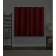 thumbnail image 6 of Eclipse Samara Blackout Grommet Single Curtain Panel, Oxblood Red, 42 x 63, 6 of 6