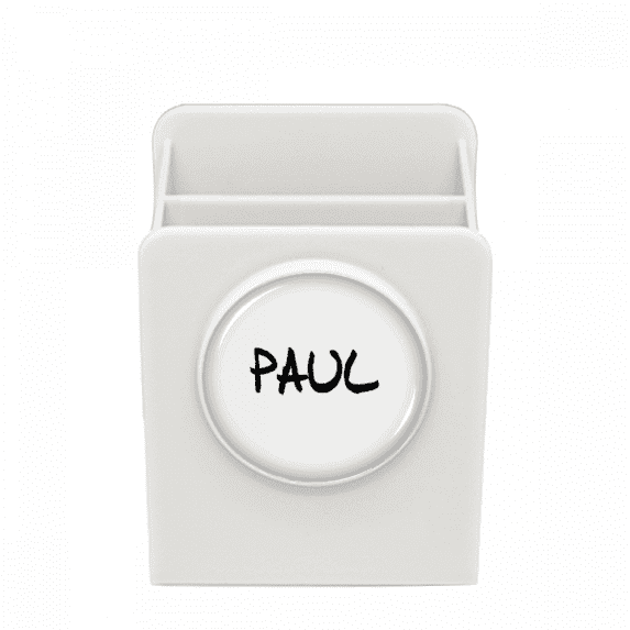 Special Handwriting English Name PAUL Desk Pencil Holder Cup Pen Organizer