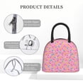 thumbnail image 4 of Fotbe Donut Pattern Lunch Bag, Insulated Lunch Box, Small Leakproof Cooler Food Lunch Containers Reusable High Capacity Lunch Tote Bags for Work, Travel, Outdoor, 4 of 6
