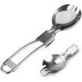 thumbnail image 3 of Foldable Stainless Steel Cutlery Picnic Camping Outdoor Tableware Folding Spoon, 3 of 7