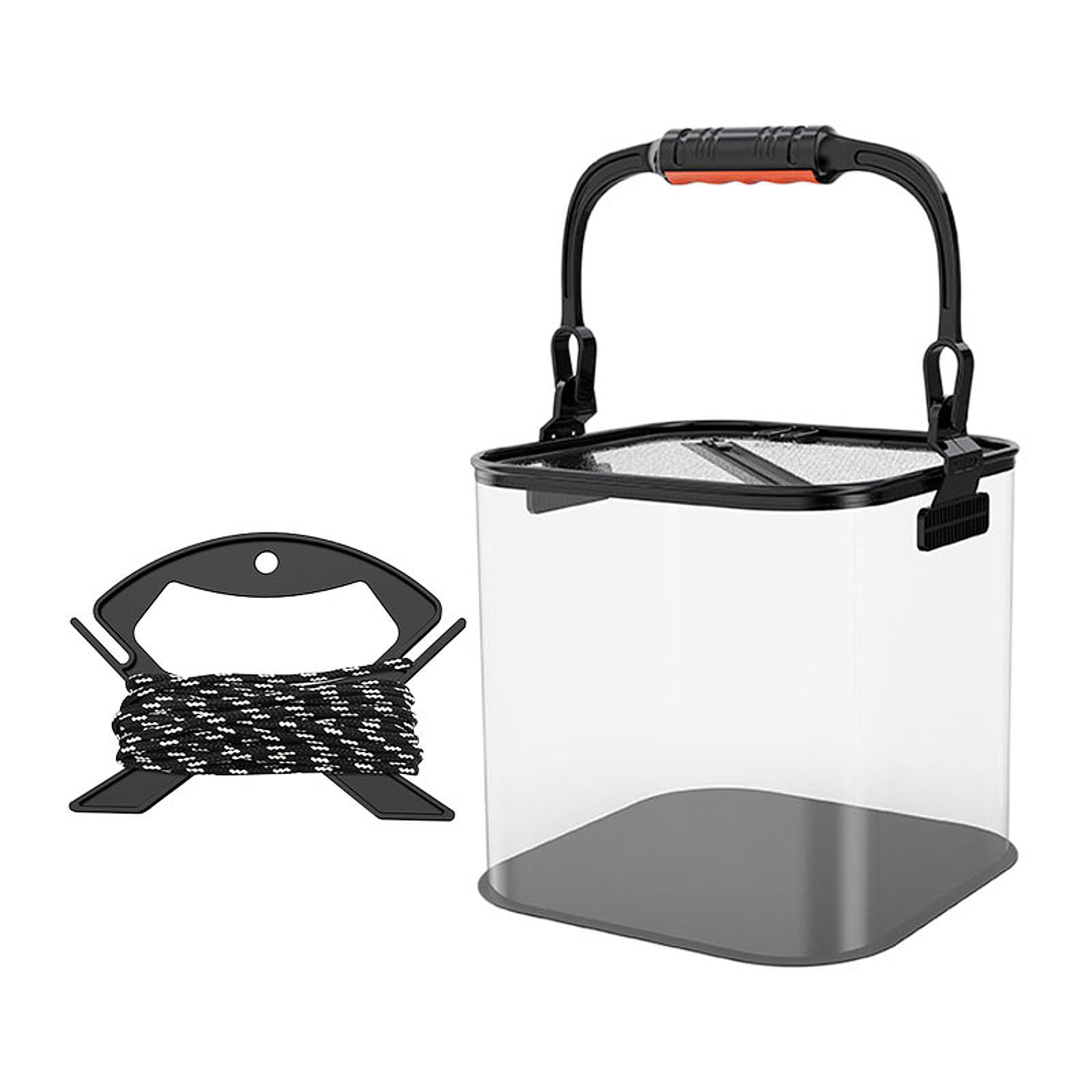 colaxi Folding ing Bucket Bucket Ergonomic Gear Lightweight with Camping Storage Container for Outdoor Gardening Black 20cm