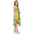 thumbnail image 4 of Sakkas Urbi Women's Casual African Print Beach Sleeveless Cover-up Caftan Dress - Print2 - One Size, 4 of 5