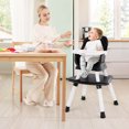 thumbnail image 2 of Babyjoy  8-in-1 Baby High Chair Convertible Dining Booster Seat w/ Removable Tray Black, 2 of 7