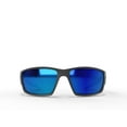 thumbnail image 2 of EDGE Kazbek Polarized Wrap-Around Safety Glasses, Anti-Scratch, Non-Slip, UV 400, Military Grade, ANSI/ISEA & MCEPS Compliant, 5.04" Wide (Black Frame/Aqua Precision Blue Mirror Lens), 2 of 3