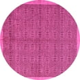 thumbnail image 1 of Ahgly Company Indoor Round Abstract Pink Modern Area Rugs, 6' Round, 1 of 4