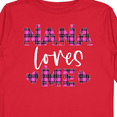 thumbnail image 4 of Inktastic My Nana Loves Me Hearts in Pink Plaid Boys or Girls Long Sleeve Toddler T-Shirt, 4 of 5