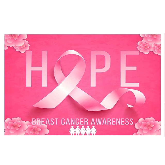 Dsscvnef Breast Cancer Publicity Background Photography Breast Cancer Banner Ribbon Breast Cancer Publicity Party Decoration7