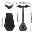 thumbnail image 2 of Wooden Paper Towel Holder Gothic Home Decor With Detachable Topper And Bat Accent For Oddities Curiosities Ideal Kitchen Bathroom Living Room Accessory, 2 of 4