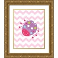 thumbnail image 1 of Robinson, Tamara 15x18 Gold Ornate Wood Framed with Double Matting Museum Art Print Titled - Chevron Lovebug I, 1 of 4