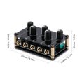 thumbnail image 3 of Compact 4-Channel Passive Audio Mixer with 4-in-1-Out Functionality, PVC & Copper Construction, 10K-47K Ohms Input Impedance, 2.5K-10K Ohms Output Impedance, Max -12dB Gain, Includes 2 Double Head, 3 of 6