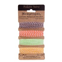 Hemptique Cotton Bakers Twine Card Set, 2-Ply 410'