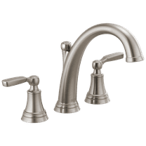Delta Woodhurst Brilliance Stainless Champagne Bronze Roman Tub Faucet