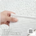 thumbnail image 3 of OEAKAY Bath Rug and Mat, Soft Luxury Chenille Bath Rug for Bathroom, Washable Shower Mat Non-Slip, Absorbent Shaggy Bath Rugs, White Bathroom Rug, 20"X32", 3 of 6