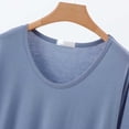 thumbnail image 6 of Besolor Plus Size Pajamas Tops for Women Summer Lightweight Casual Comfy Crewneck Short Sleeve Shirts Homewear, 6 of 7