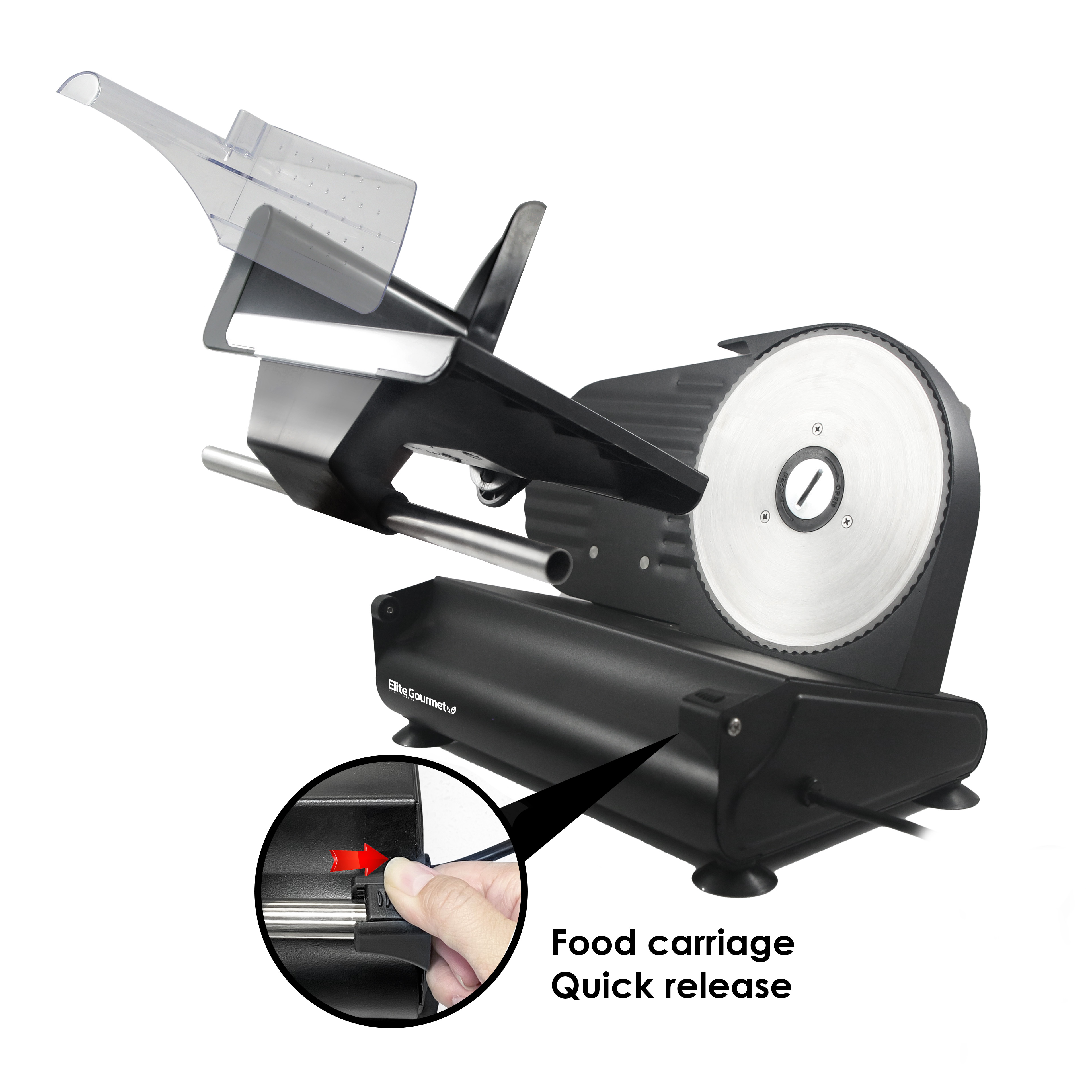 Lowestbest Food Slicers and Choppers, Semi-automatic Gear Cutter Vegetable  Slicer, Electric Meat Slicer, Features Precision Thickness Control and  Tilted Food Carriage 