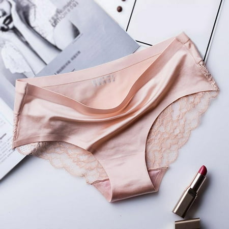

Women s Seamless Underwear Low Waist Lace Panties Breathable Briefs