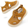 thumbnail image 1 of Zapatos acuáticos BARERUN con cierre de velcro para niños, color marrón, talla 9, 1 of 6
